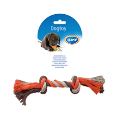 Duvo Igračka za pse u obliku pamučnog užeta sa dva čvora 37cm narandžasti
